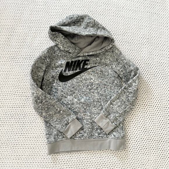 Nike Club HBR Digital Gray Camouflage Print Hoodie Sweatpant Jogger Sets 3-4 - Picture 2 of 11